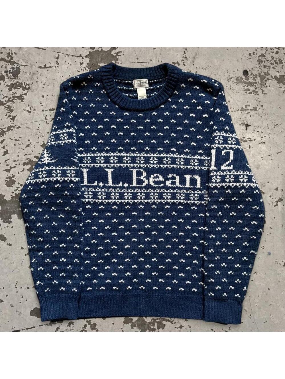 Mens Vintage early 2000 Y2K L.L. Bean knit sweater Size L